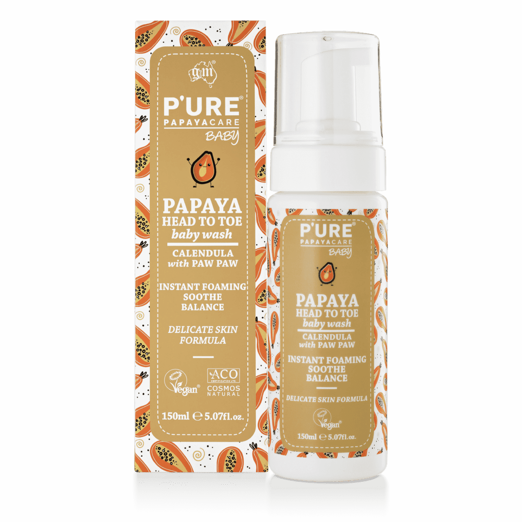 P’URE Papayacare Baby Papaya Head to Toe Wash 150ml – Purepapaya